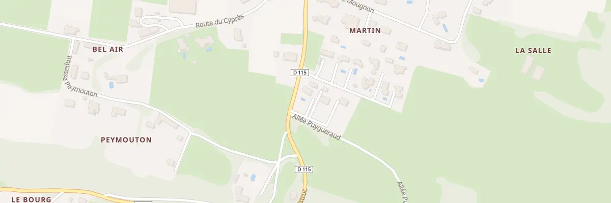 Plan du 1 All Martin à Baurech