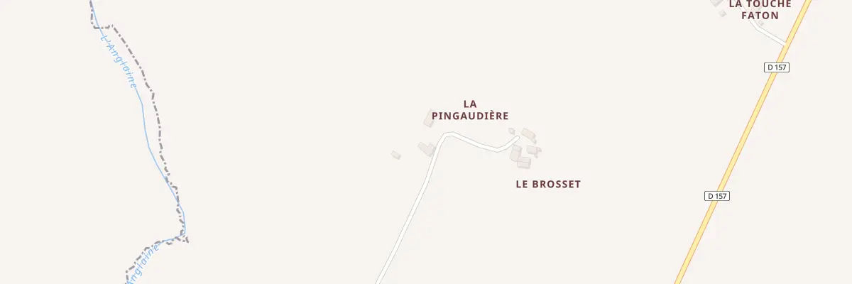 Plan du 1 La Pingaudiere à Charchigné