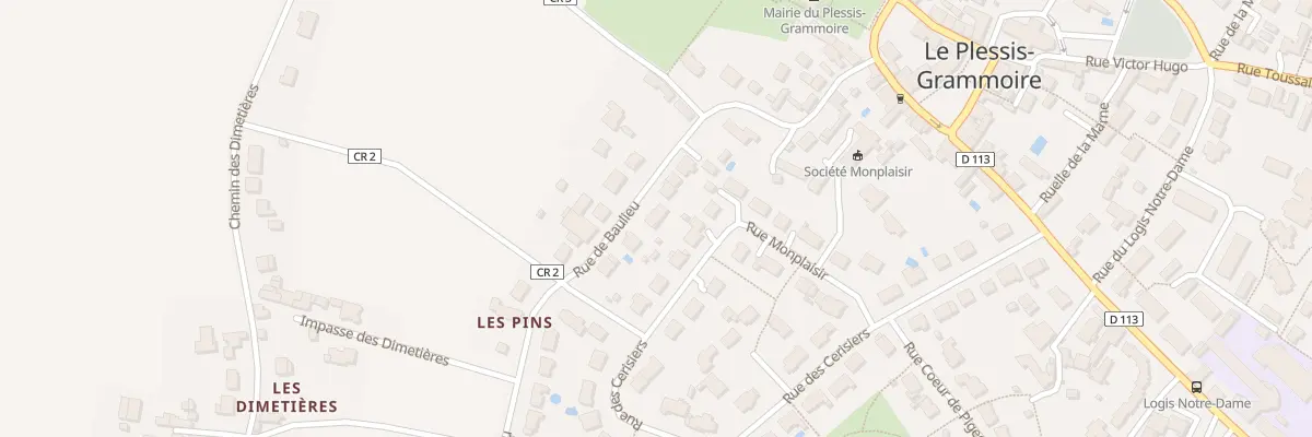 Plan du 11 Rue de Baulieu au Plessis-Grammoire