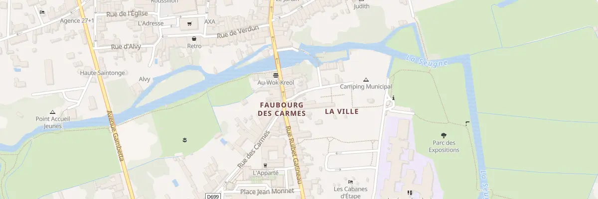 Plan du 23 Rue des Carmes à Jonzac