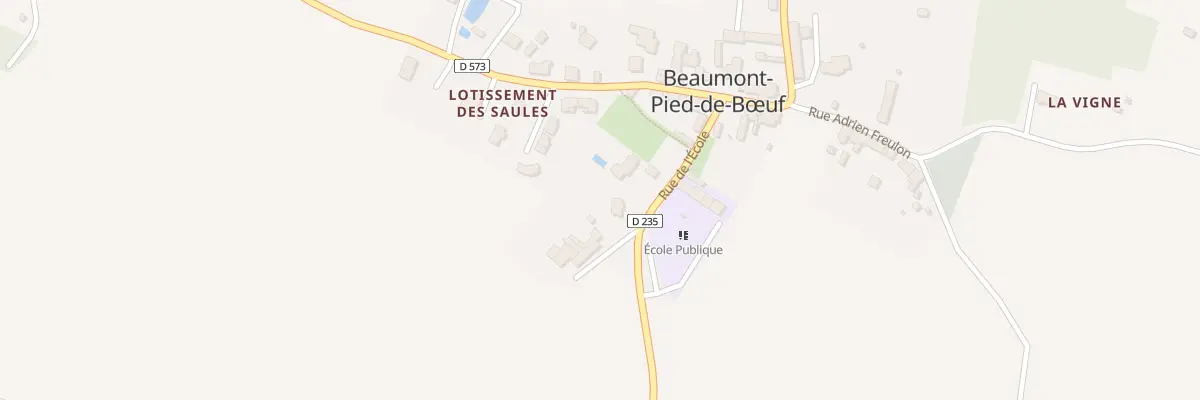Plan du 1B Rue de l’École à Beaumont-Pied-de-Bœuf