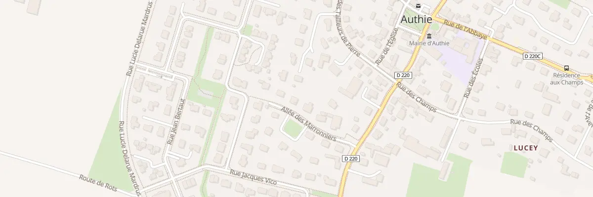 Plan du 6 Rue des Marronniers à Authie
