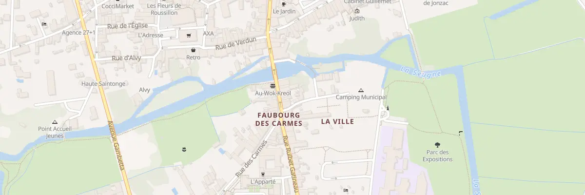 Plan du 15 Rue des Carmes à Jonzac