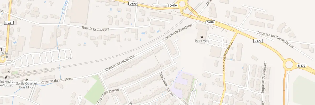 Plan du 631 Che de Papelotte à Saint-André-de-Cubzac