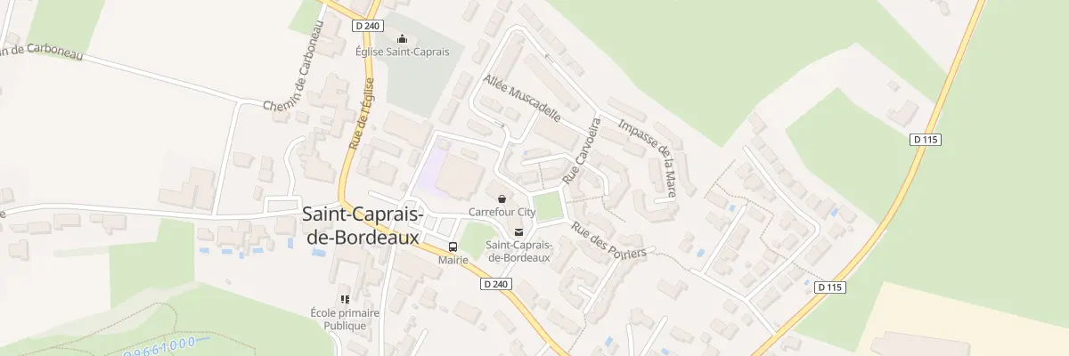Plan du 2 Pl des Jumelages à Saint-Caprais-de-Bordeaux