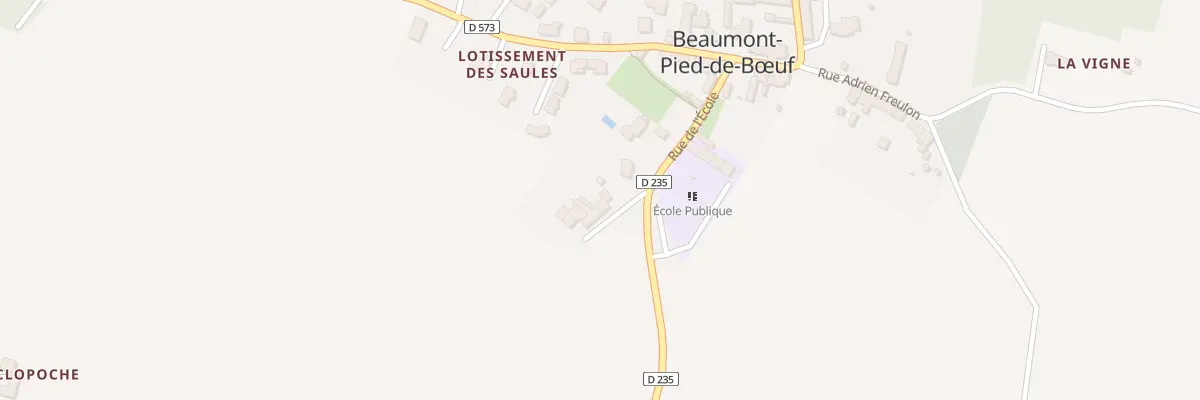 Plan du 3 Rue de l’École à Beaumont-Pied-de-Bœuf