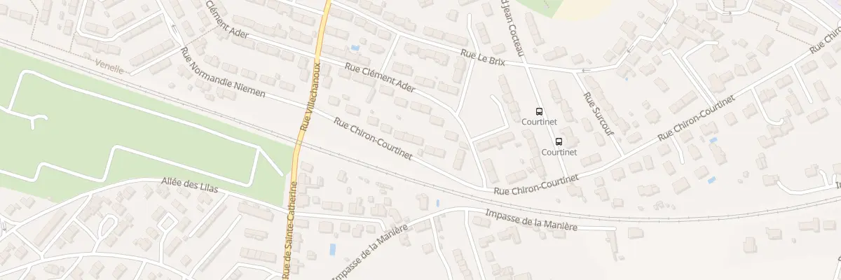 Plan du 13 Rue Chiron Courtinet à Niort