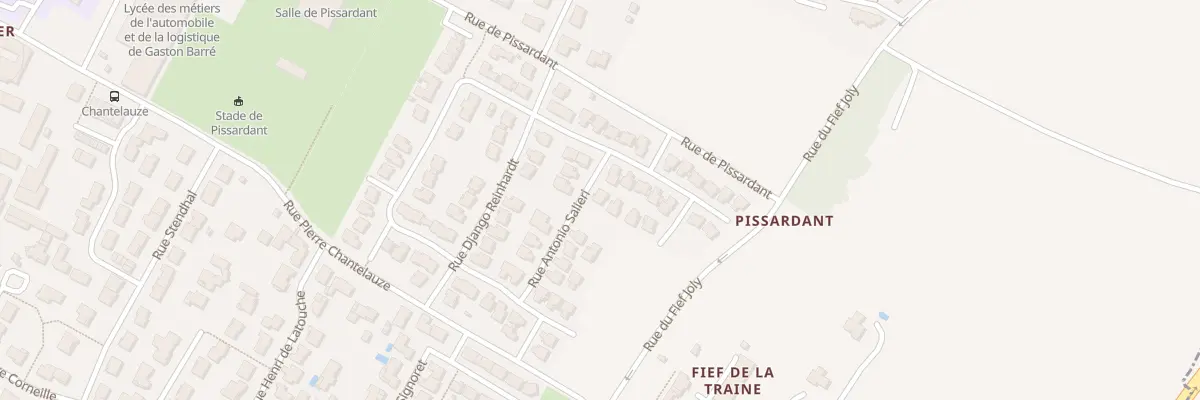 Plan du 3 Rue Antonio Salieri à Niort