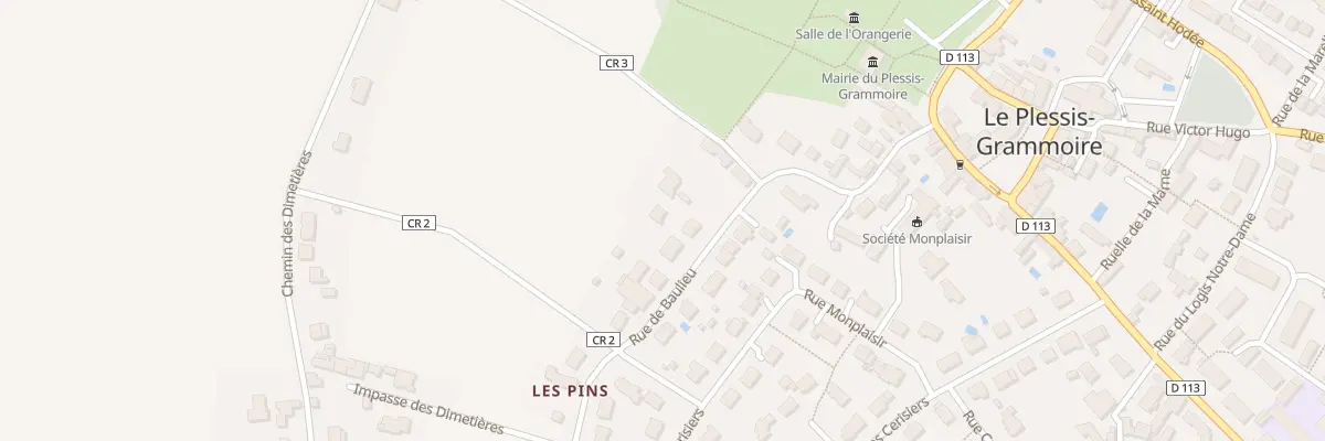 Plan du 14T Rue de Baulieu au Plessis-Grammoire