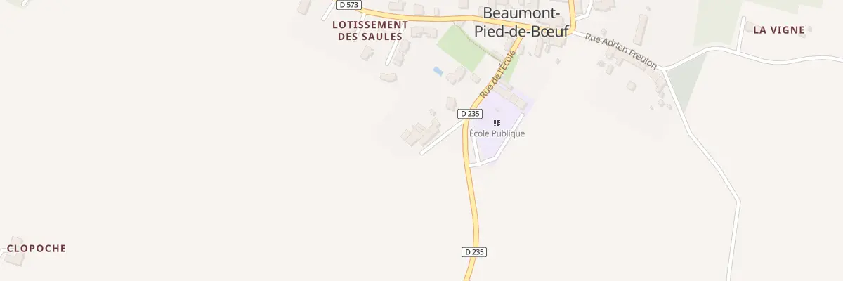 Plan du 5 Rue de l’École à Beaumont-Pied-de-Bœuf