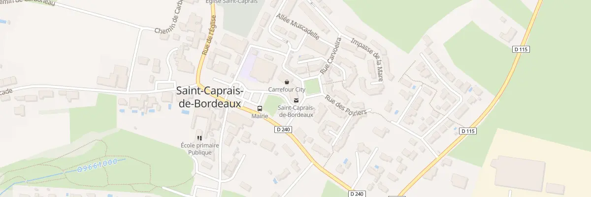 Plan du 9000 Vge de Saint Caprais à Saint-Caprais-de-Bordeaux
