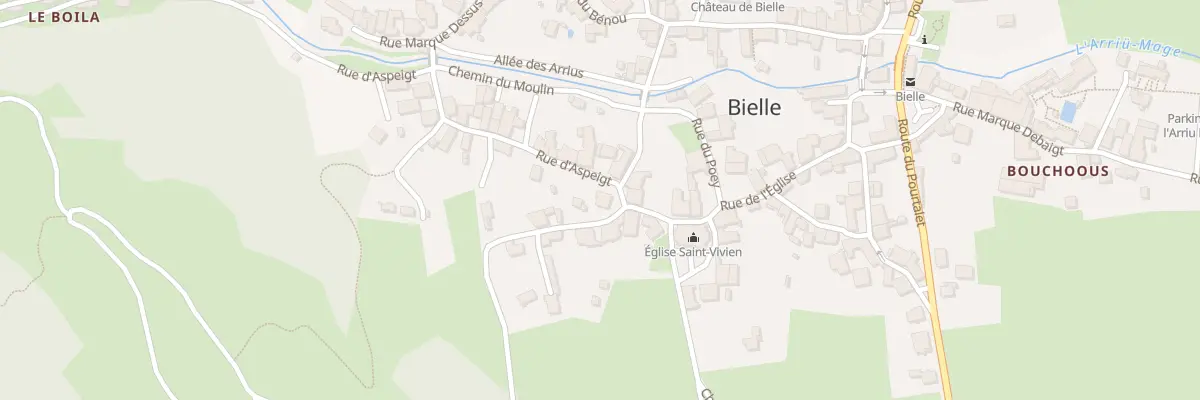 Plan du 12 Rue du Boilà à Bielle