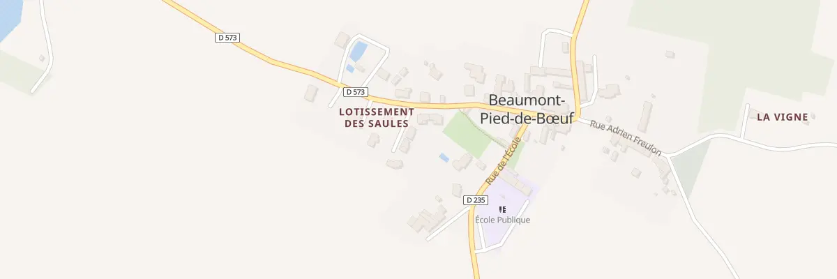 Plan du 2 Rue des Saules à Beaumont-Pied-de-Bœuf
