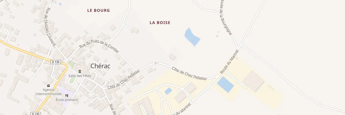 Plan du 25 Rue Côte de Chez Pelletier à Chérac