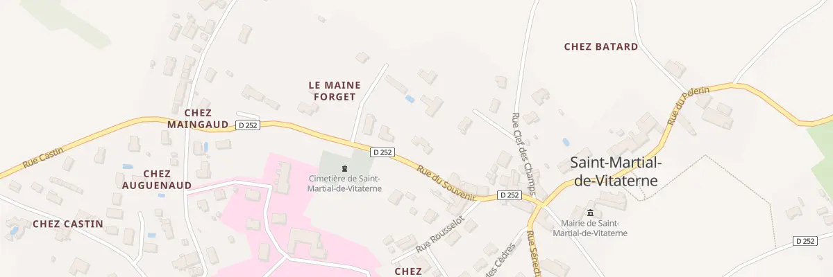 Plan du 18 Rue du Souvenir à Saint-Martial-de-Vitaterne