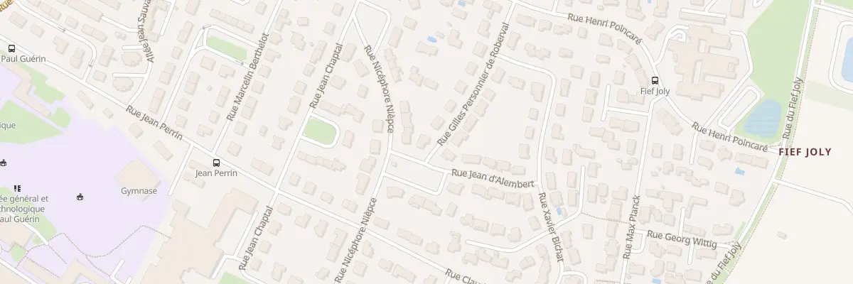 Plan du 16 Rue G Personnier de Roberval à Niort