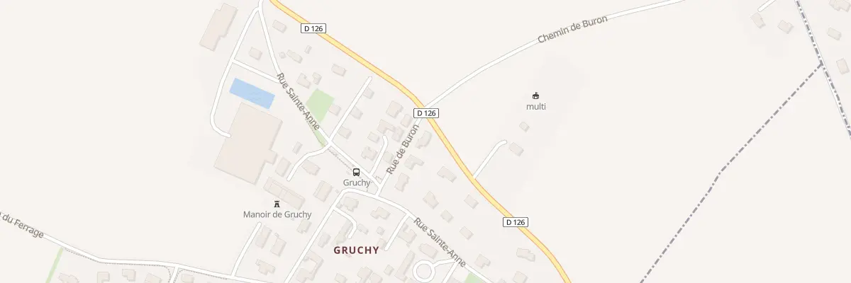 Plan du 1 Rue de Buron à Rosel
