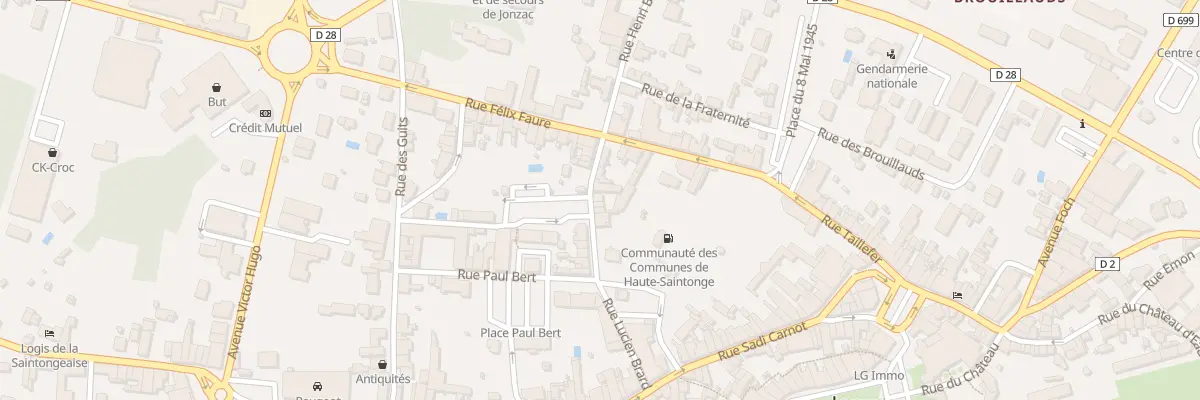 Plan du 24 Rue Lucien Brard à Jonzac