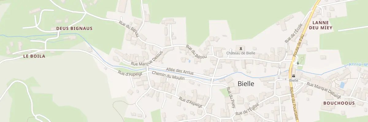 Plan du 10 All des Arrius à Bielle