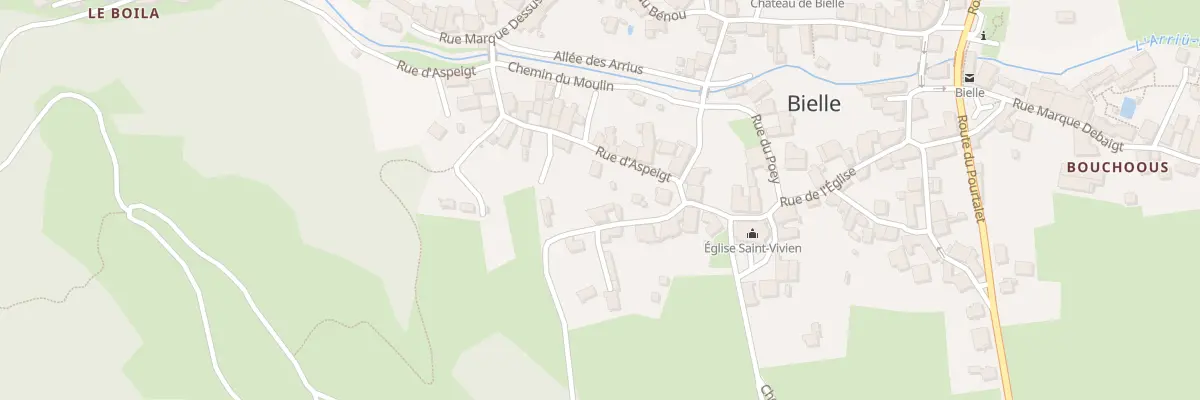 Plan du 16 Rue du Boilà à Bielle