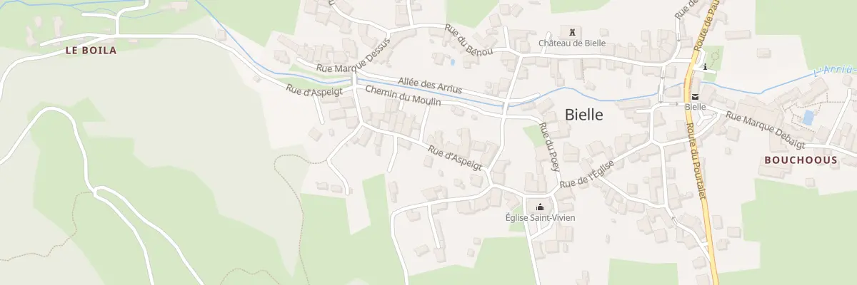 Plan du 10 Rue d’Aspeigt à Bielle