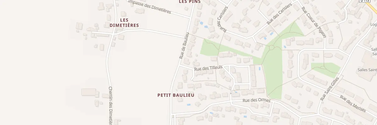 Plan du 29 Rue de Baulieu au Plessis-Grammoire