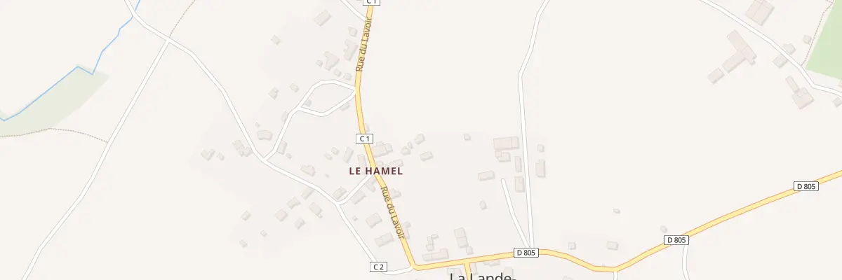 Plan du 17 Le Hamel à La Lande-Saint-Siméon