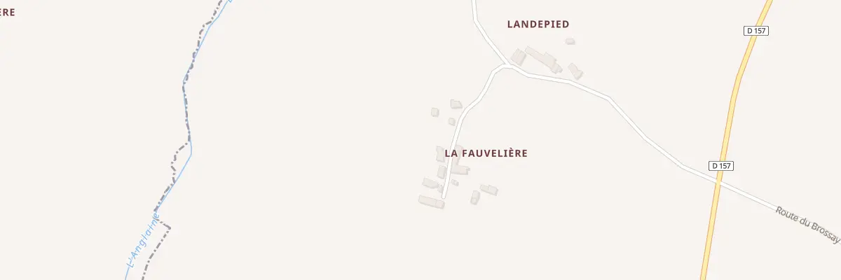 Plan du 2 La Fauveliere à Charchigné