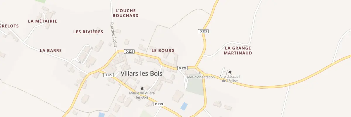 Plan du 21 Rue de l’Eglise à Villars-les-Bois