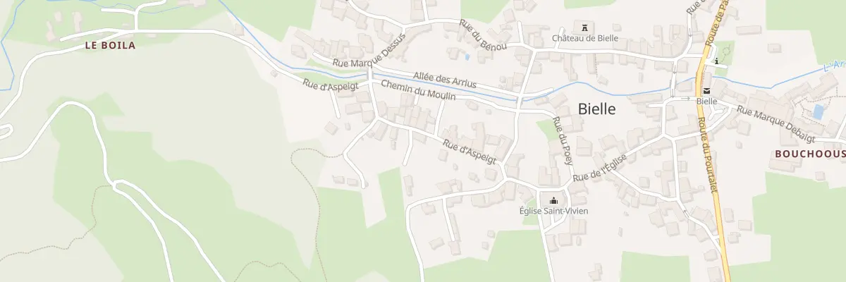 Plan du 5 Rue d’Aspeigt à Bielle