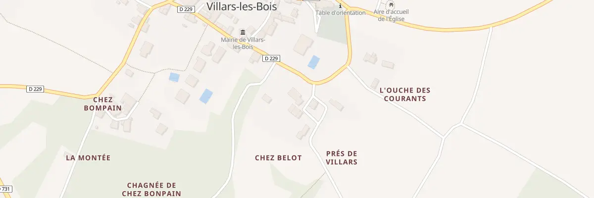 Plan du 2 Rue de la Verrerie à Villars-les-Bois