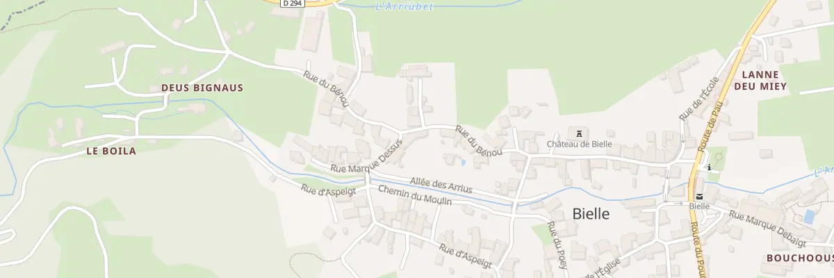 Plan du 29 Rue du Bénou à Bielle
