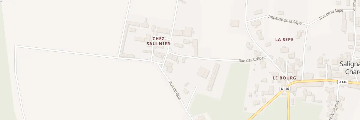 Plan du 23 Rue des Crepes à Salignac-sur-Charente
