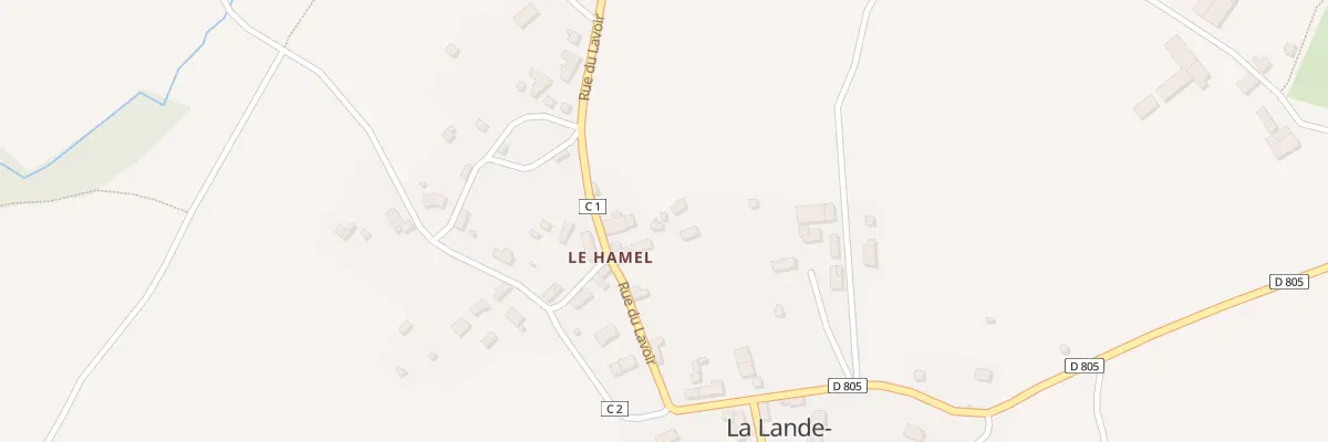 Plan du 16 Le Hamel à La Lande-Saint-Siméon