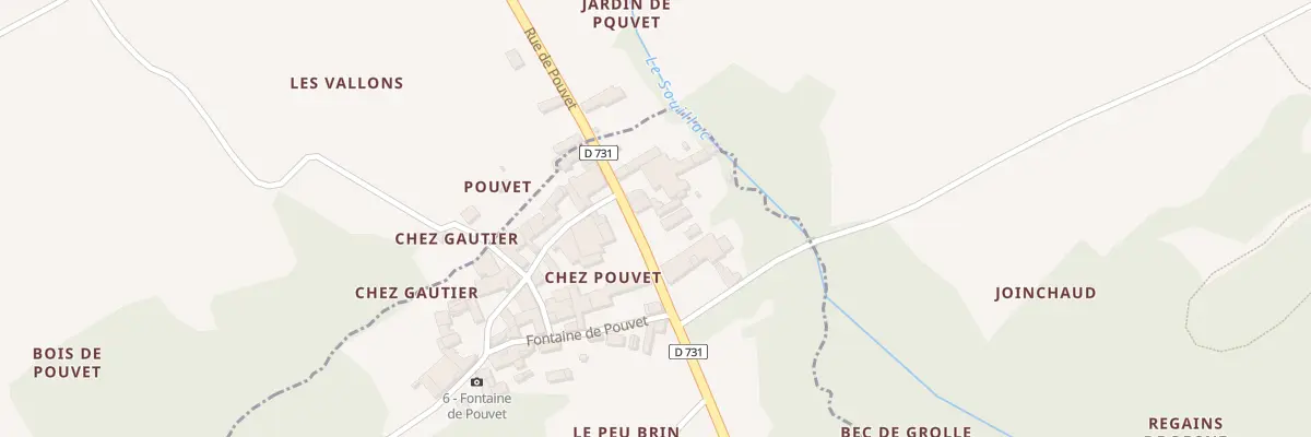Plan du 8 Rte de Pouvet à Burie