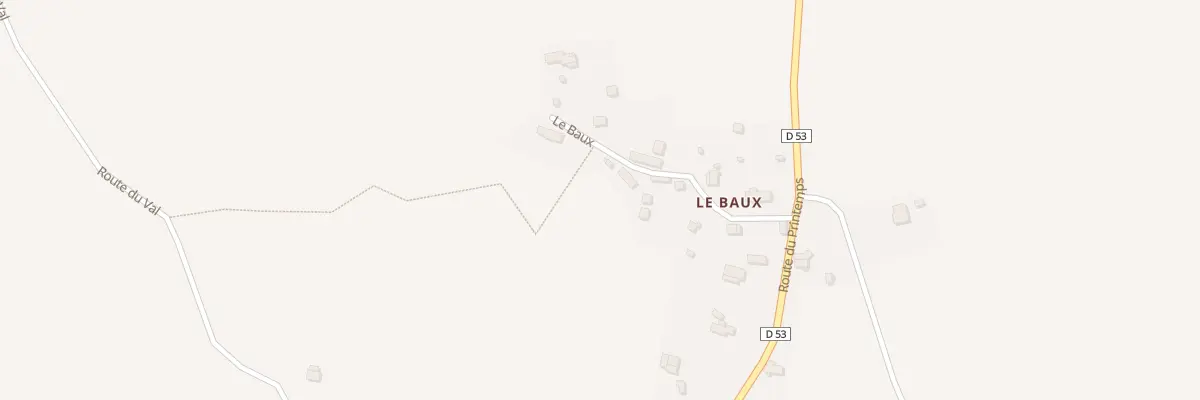 Plan du 5 Che du Baux à Durcet