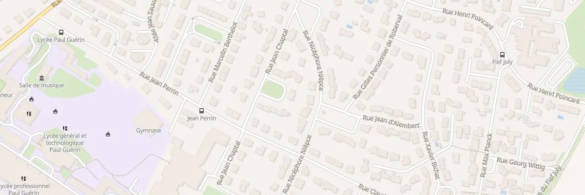 Plan du 15 Rue Jean Chaptal à Niort
