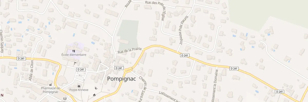 Plan du 13 Rue du Pont Castaing à Pompignac