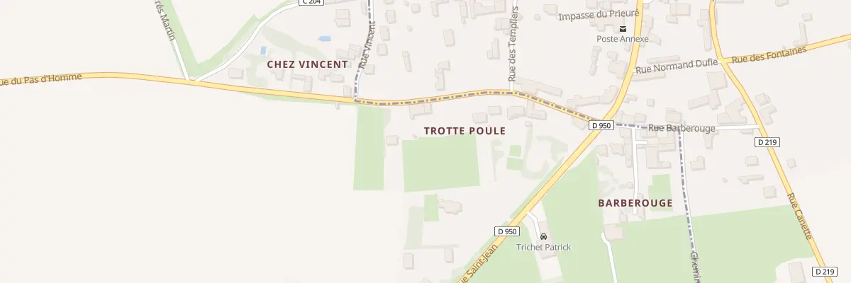 Plan du 15 Rue des Evreuils à Vervant