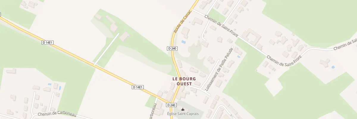 Plan de Peille Pelude à Saint-Caprais-de-Bordeaux