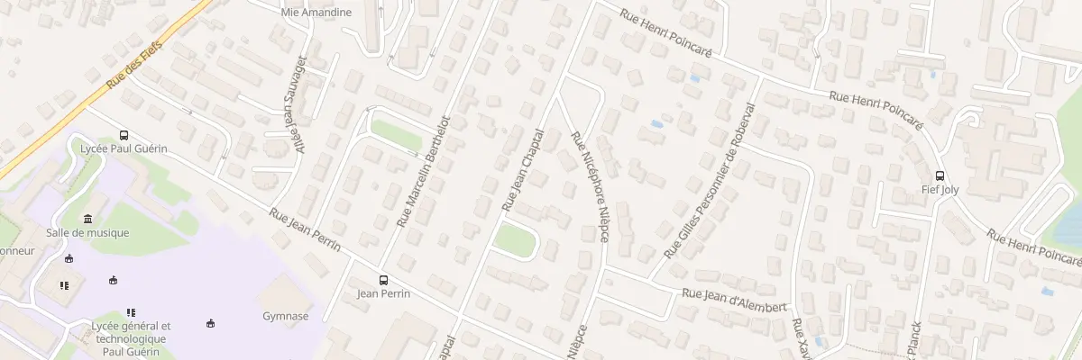 Plan du 7 Rue Jean Chaptal à Niort
