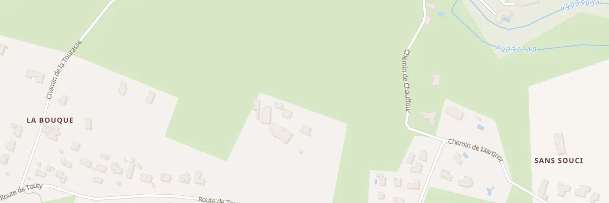 Plan du 1 Rte de Touty à Pompignac