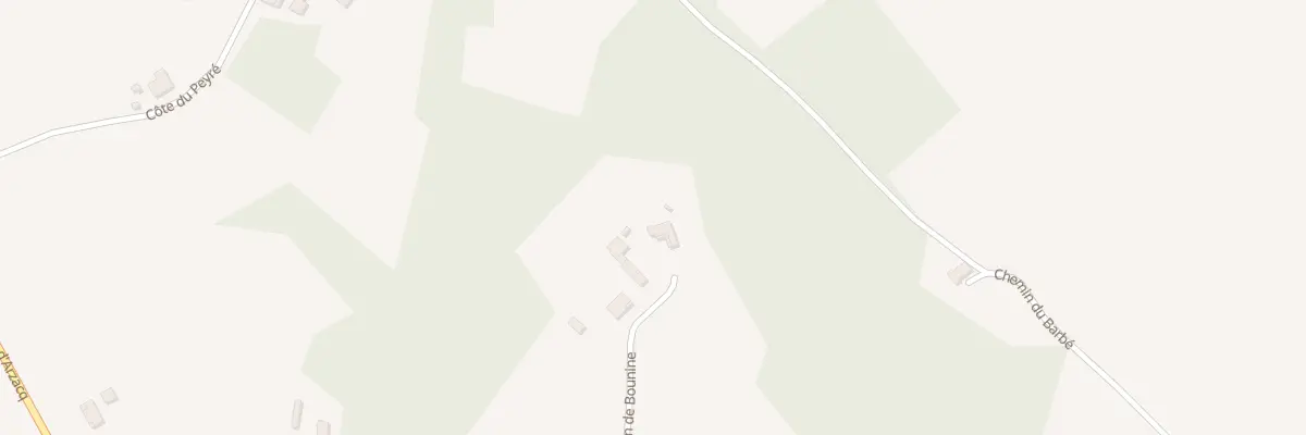 Plan du 391 Che de Bounine à Arboucave