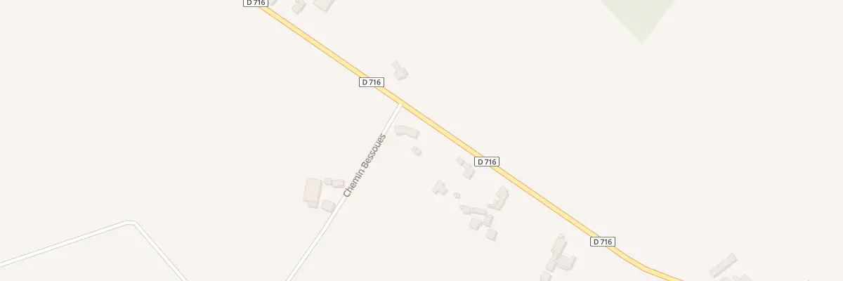 Plan du 1855 Rte de Momas à Uzein