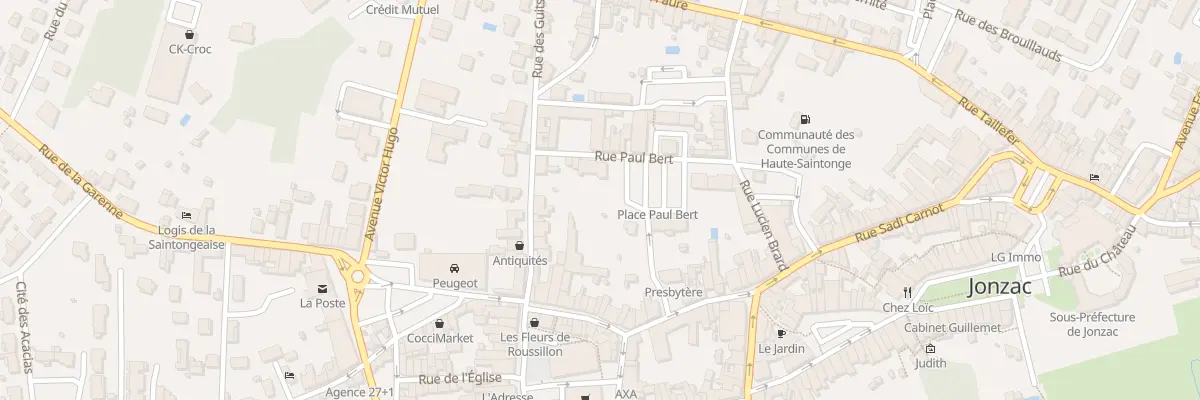 Plan du 9 Rue Paul Bert à Jonzac