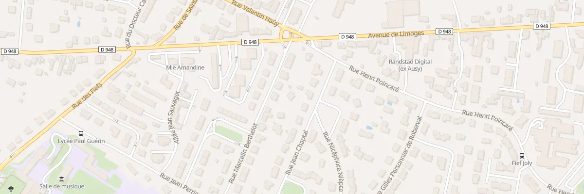 Plan du 11B Rue Marcelin Berthelot à Niort
