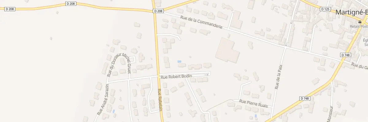Plan du 1 Rue Robert Bodin à Terranjou
