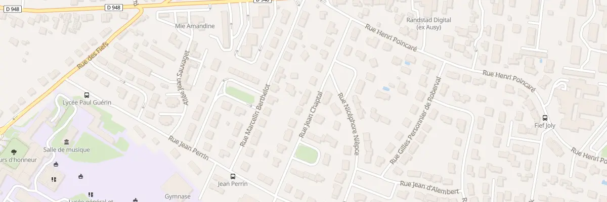 Plan du 14 Rue Jean Chaptal à Niort