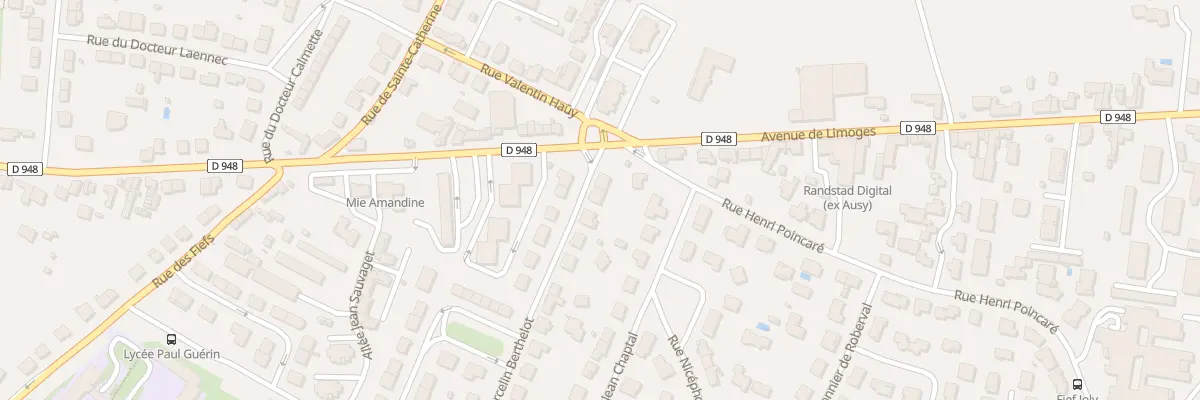 Plan du 3 Rue Marcelin Berthelot à Niort