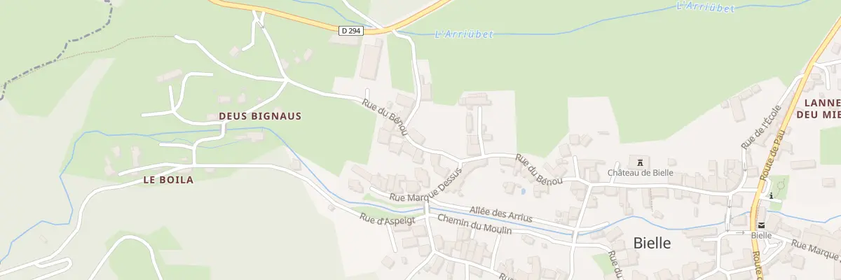 Plan du 36 Rue du Bénou à Bielle